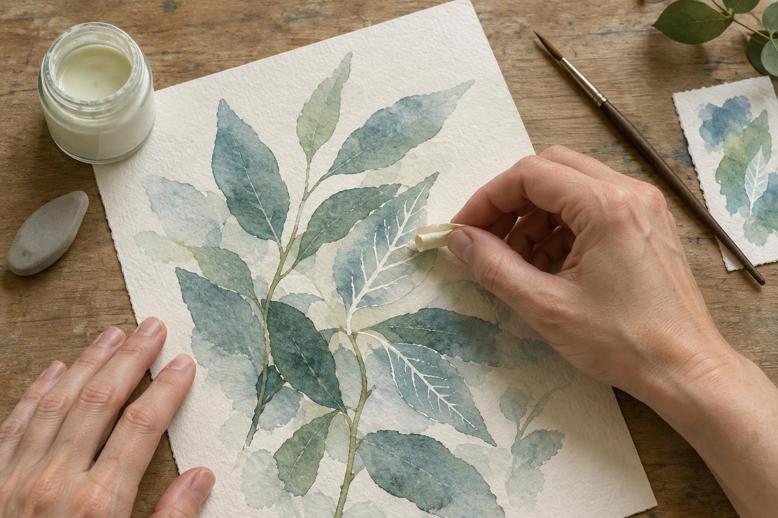 How to Use Masking Fluid Without Damaging Watercolor Paper