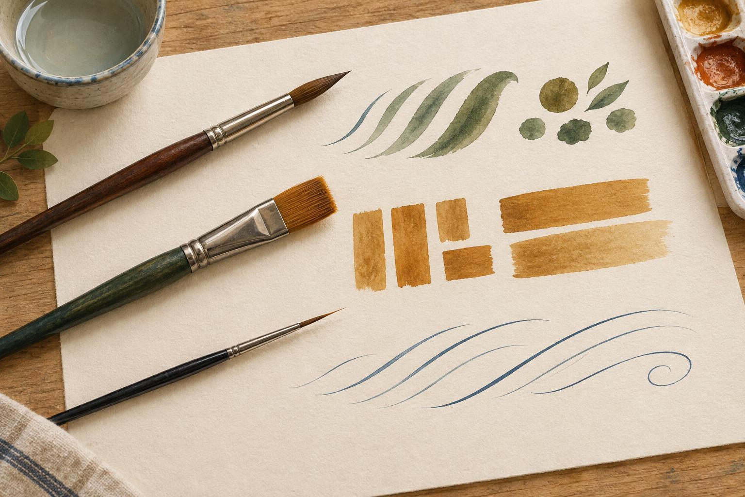 Round, Flat and Liner Brushes: A Beginner’s Guide to Brush Shapes