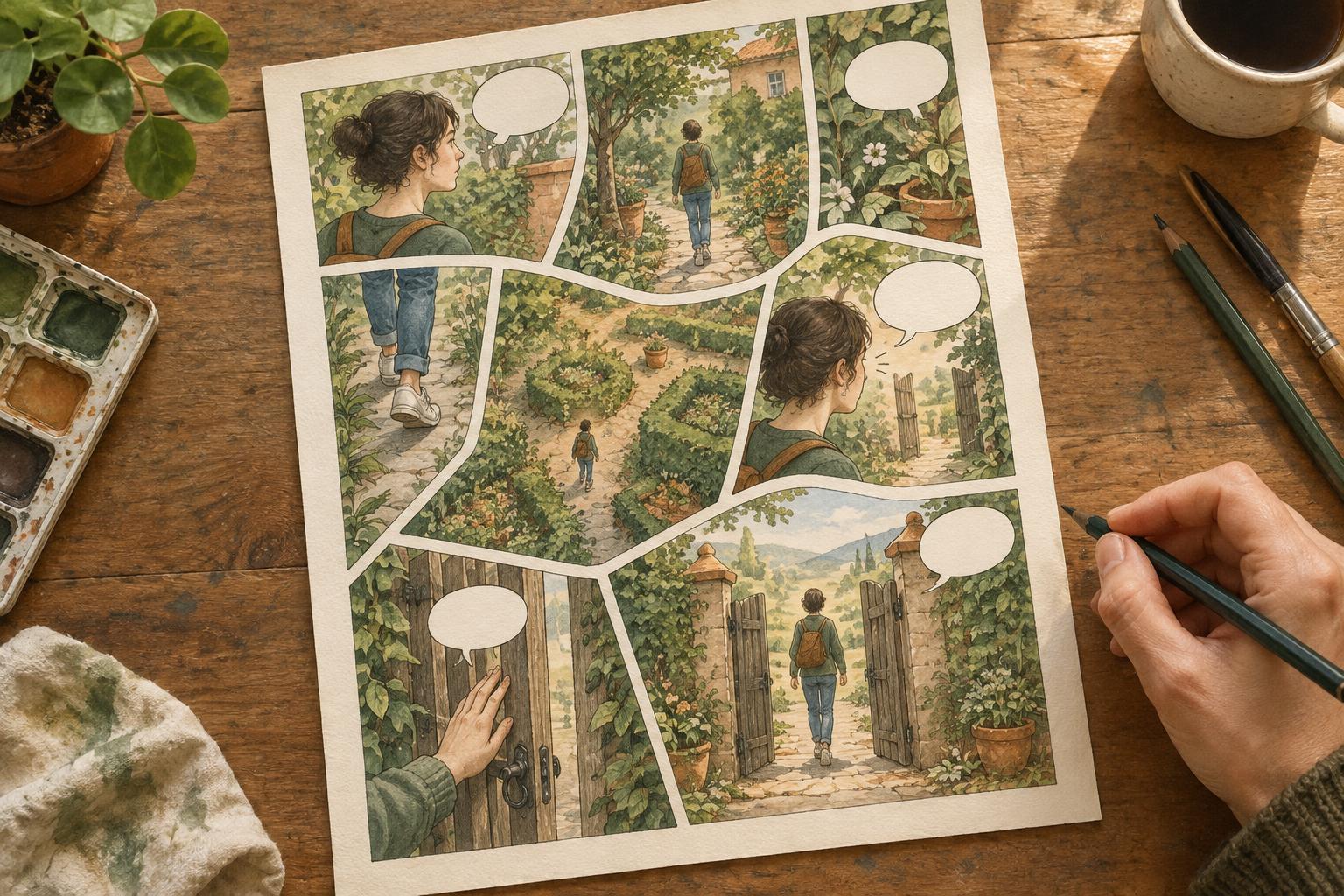Guiding Reading Order on Unconventional Comic Pages