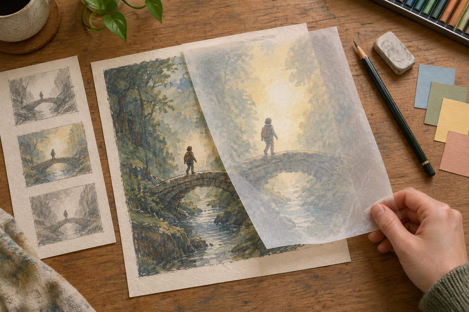 Revising an Illustration After Critique Without Losing Its Purpose
