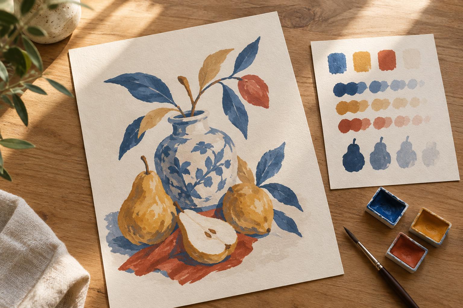 Choosing a Limited Color Palette for an Illustration