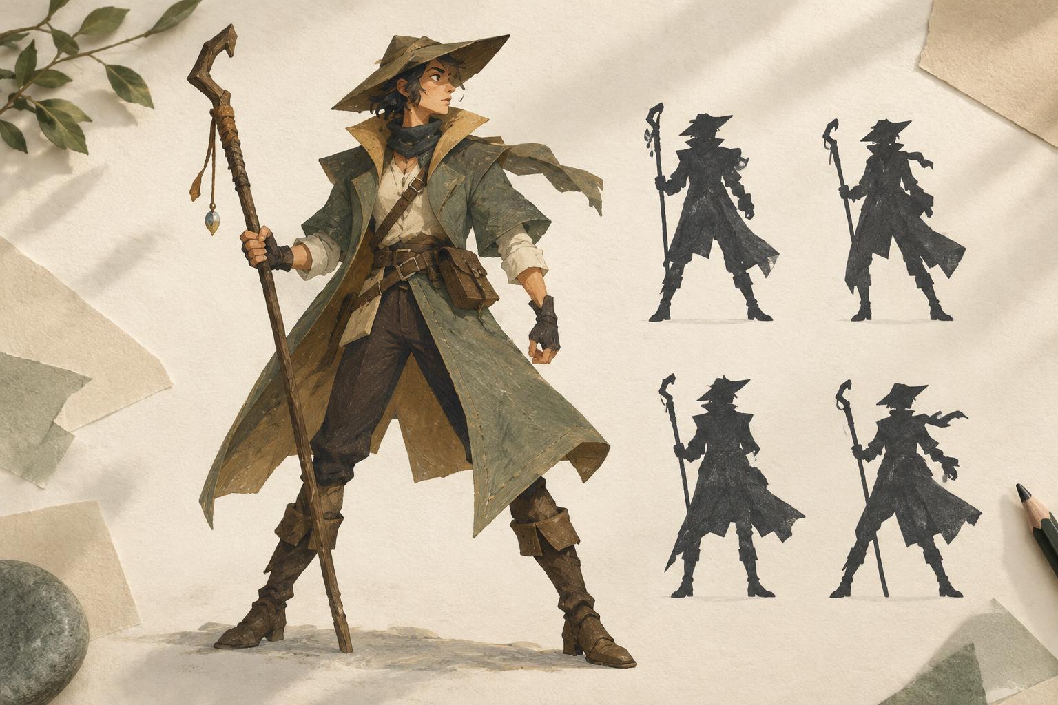 Designing Readable Silhouettes for Illustrated Characters
