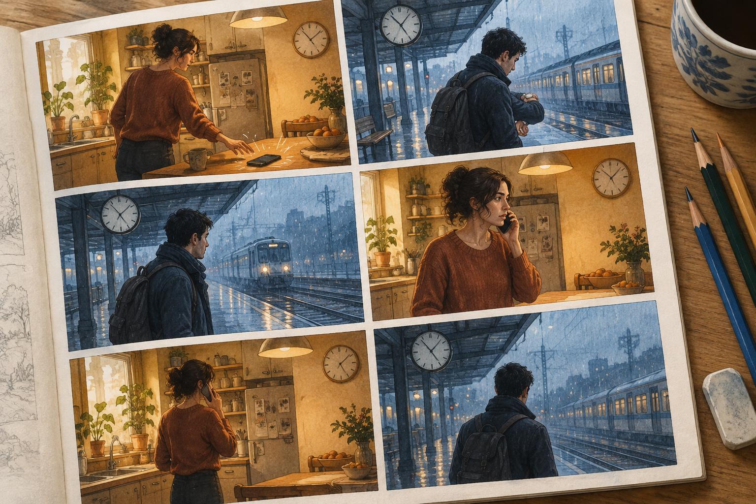 Switching Between Simultaneous Scenes Without Confusing Readers
