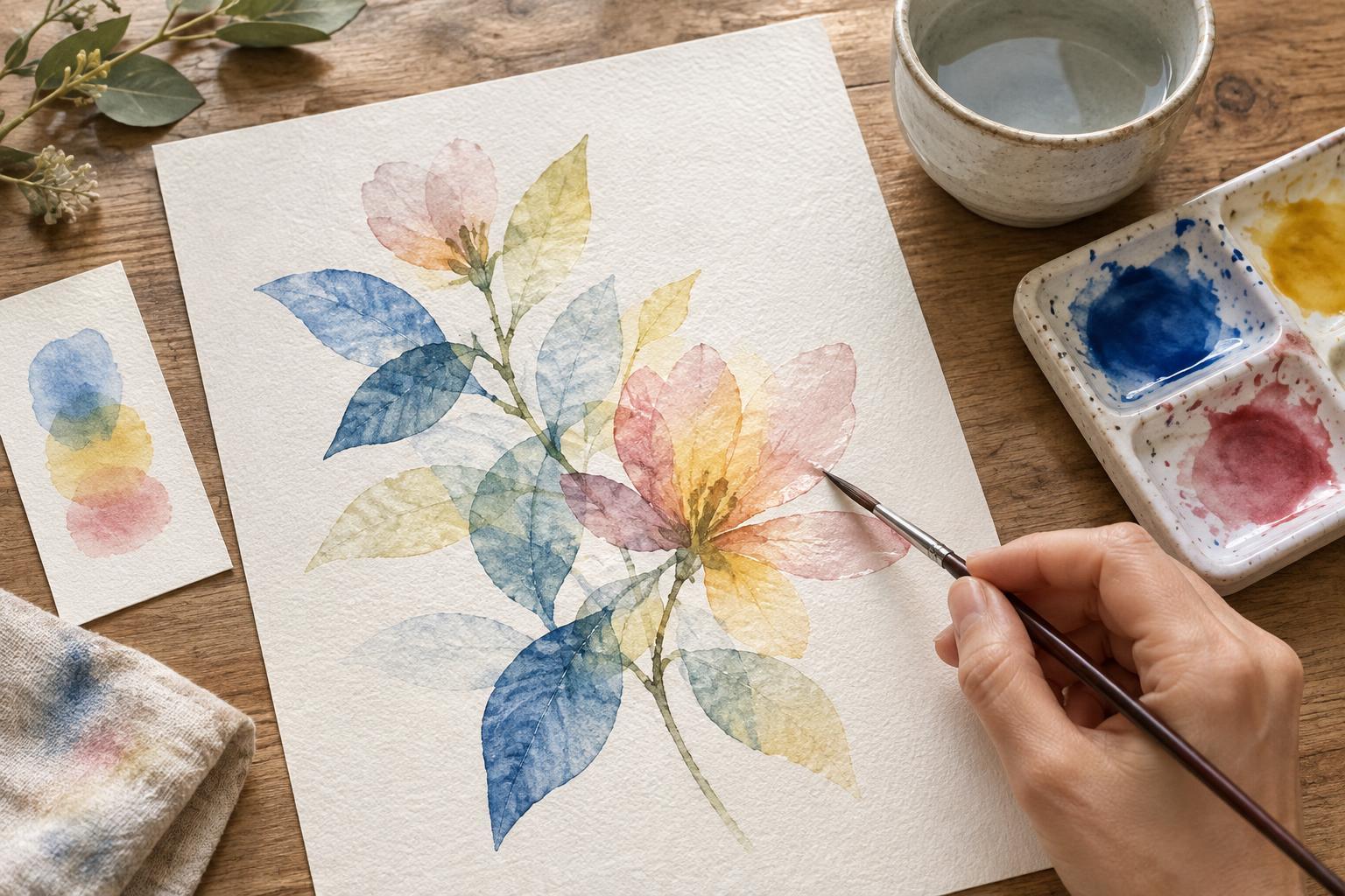 Painting Transparent Watercolor Glazes Without Muddying Colors