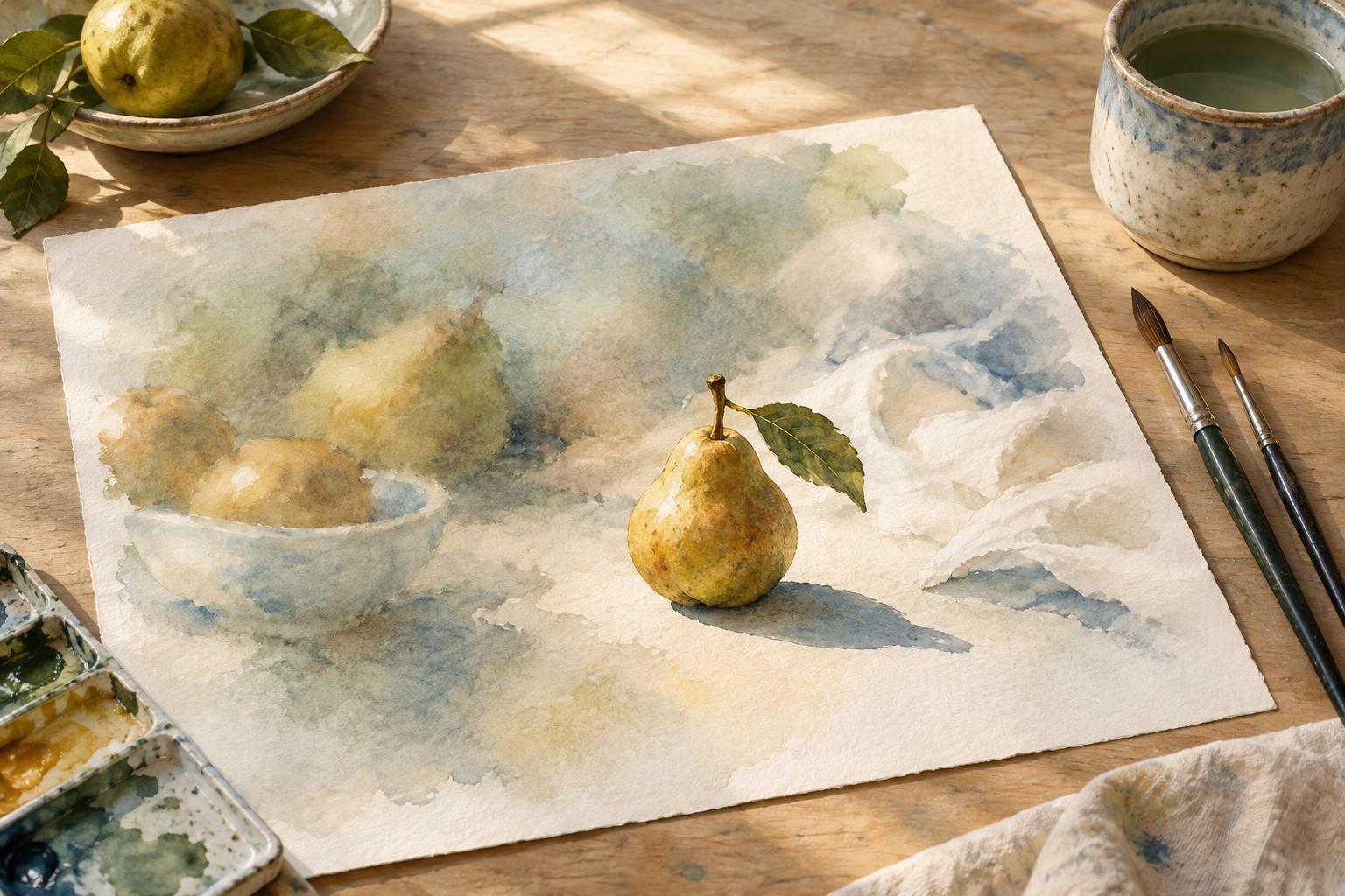 Using Soft and Hard Edges to Direct Attention in an Illustration
