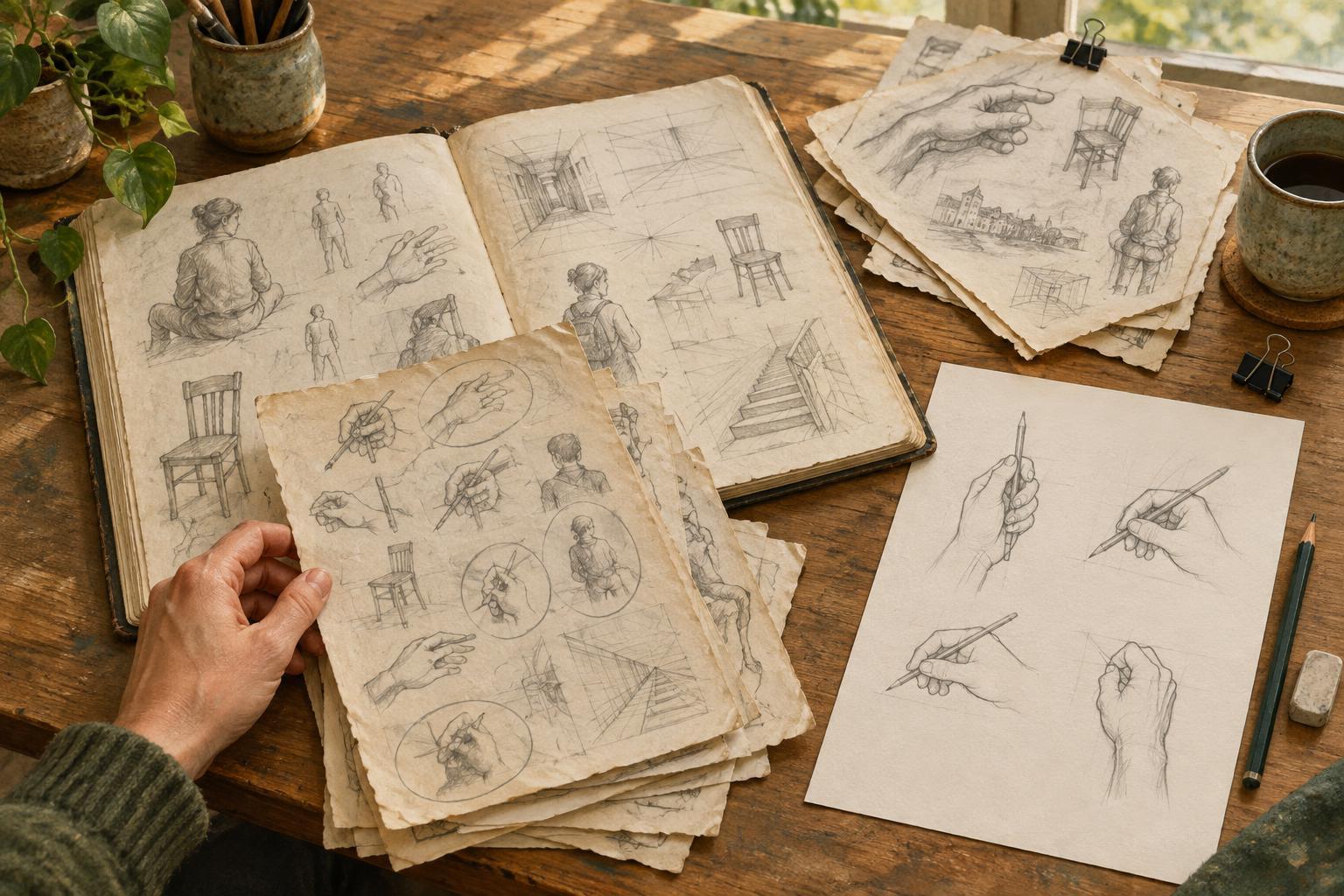 How to Review Old Sketches and Decide What to Practice Next