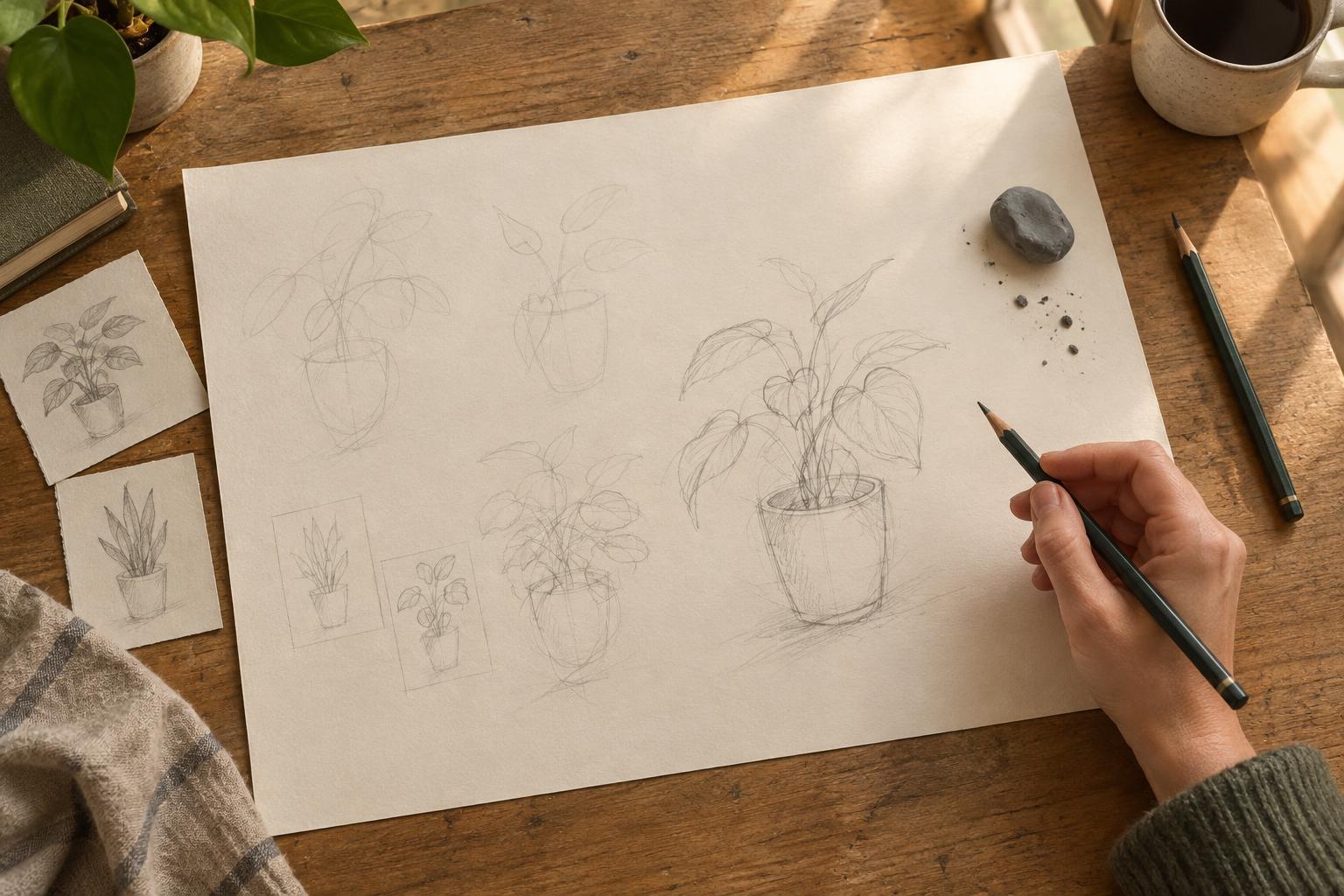 Managing Perfectionism in the Early Stages of a Drawing