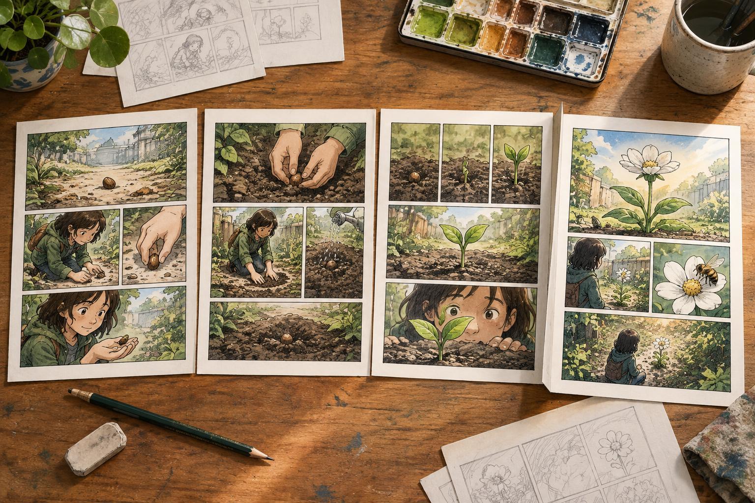 Structuring a Satisfying Four-Page Comic