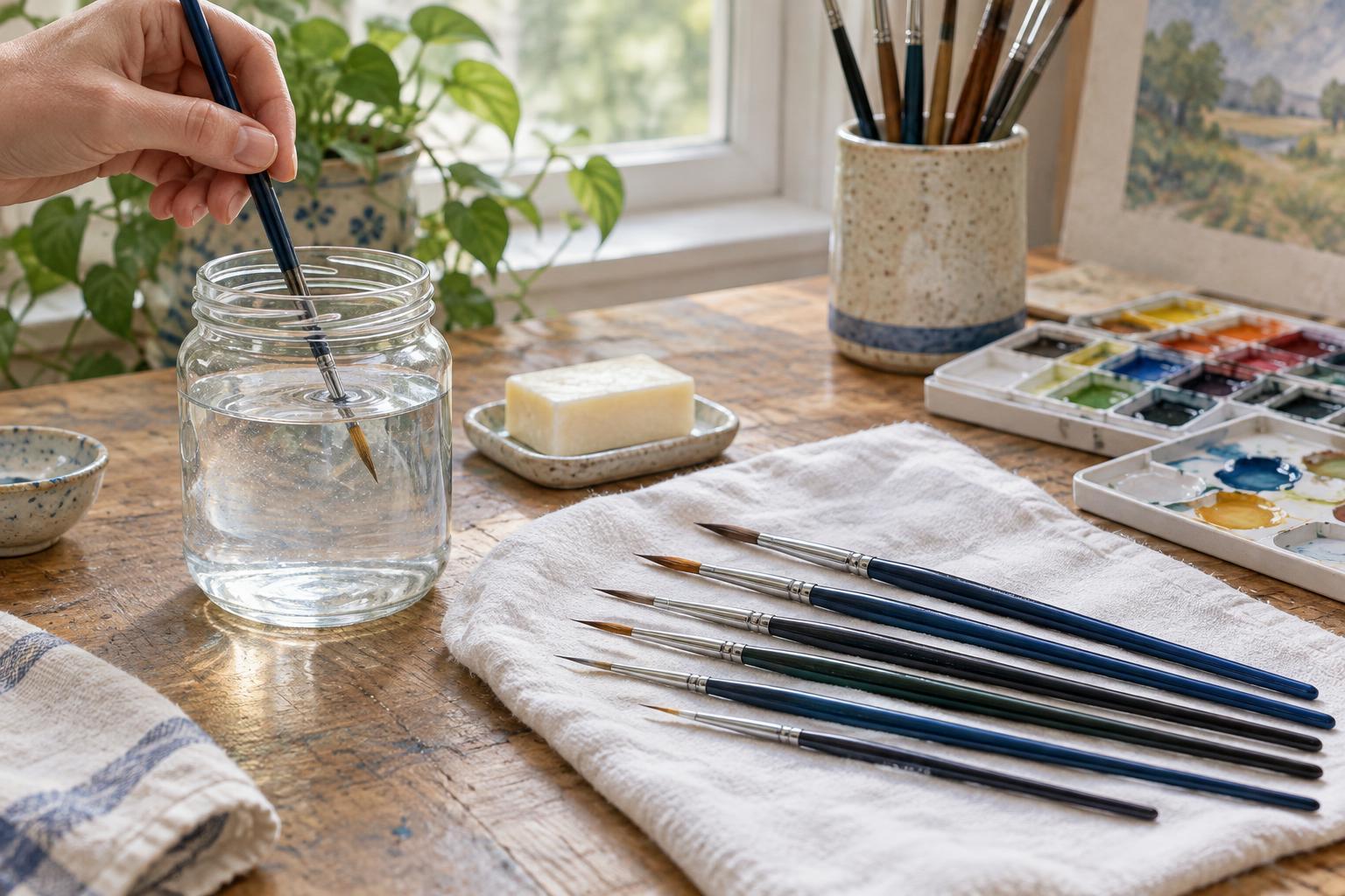 How to Wash and Store Brushes Without Damaging Their Tips