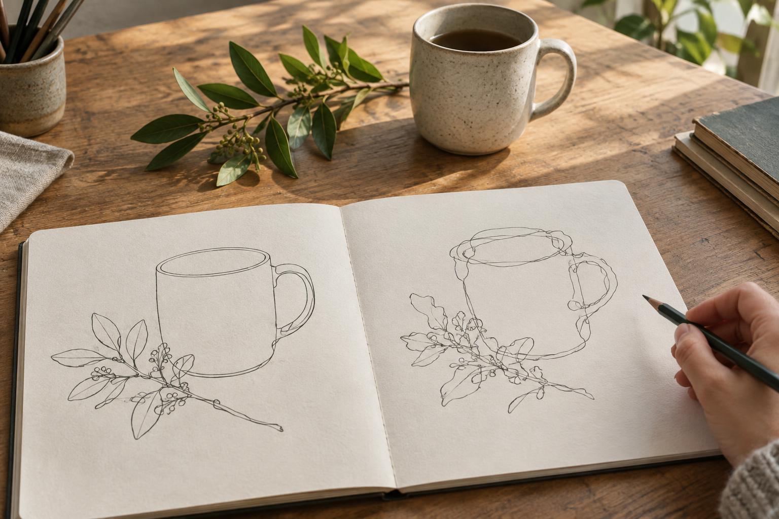 Contour vs Blind Contour Drawing: What Each Exercise Teaches