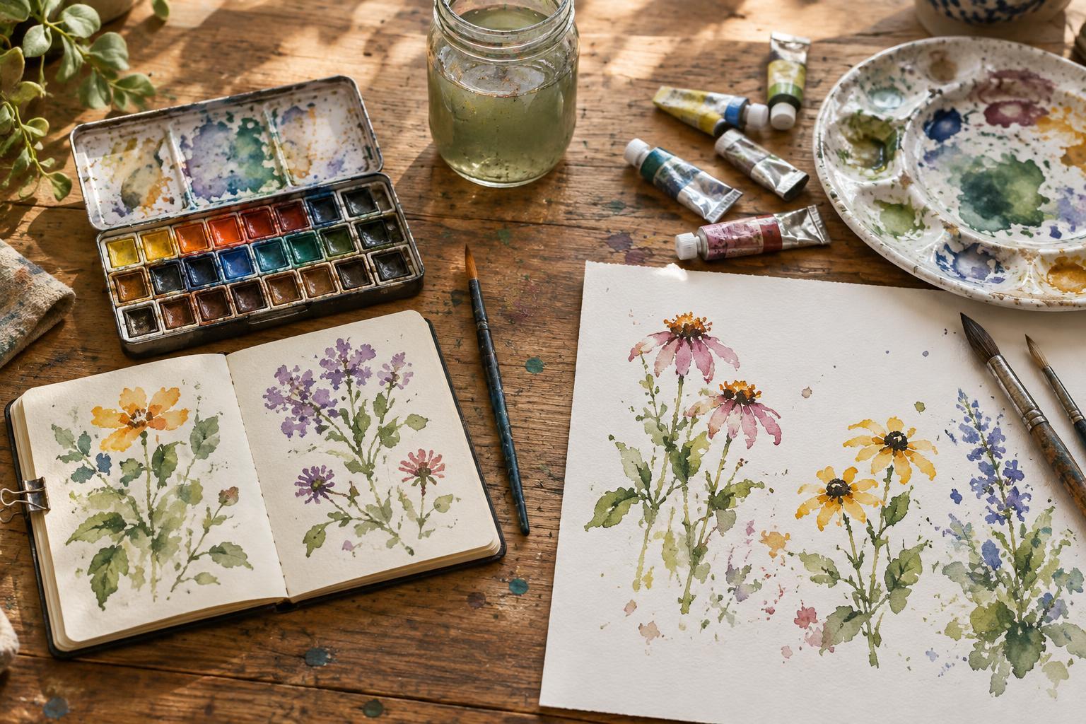 Watercolor Pans vs Tubes: Which Suits Your Workspace?